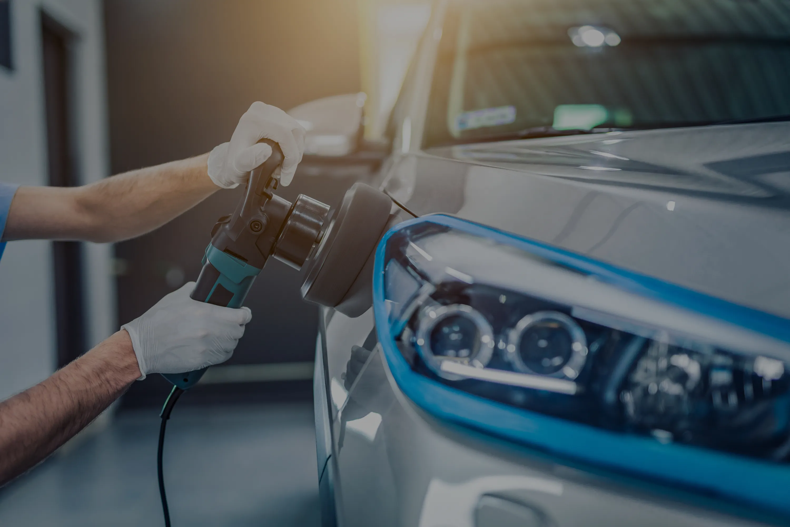 Not-at-fault accident repair being finished
